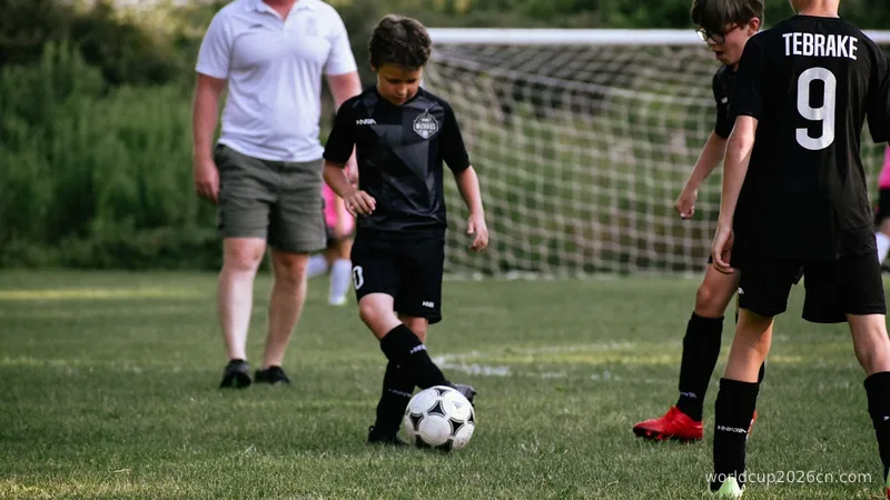 a group of boys playing football