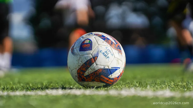 A soccer ball sitting on top of a field