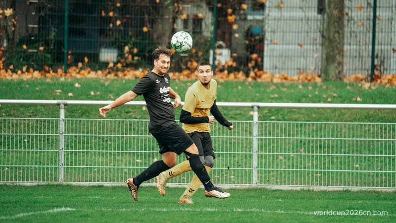 a couple of men playing a game of soccer