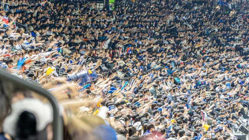 A large crowd of people at a concert