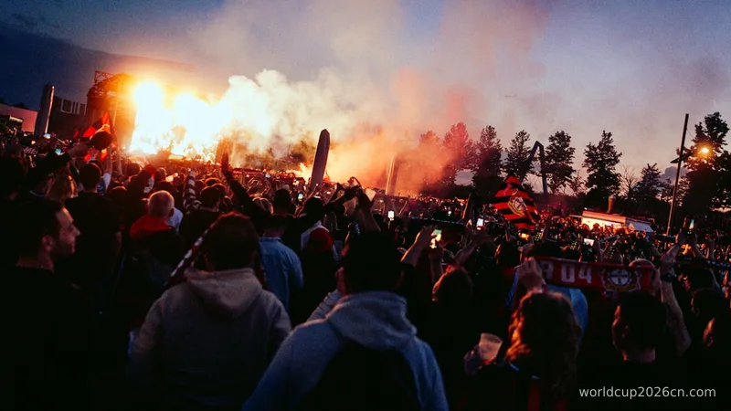 A crowd of people standing around a fire