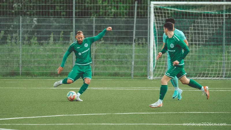 a group of young men playing a game of soccer