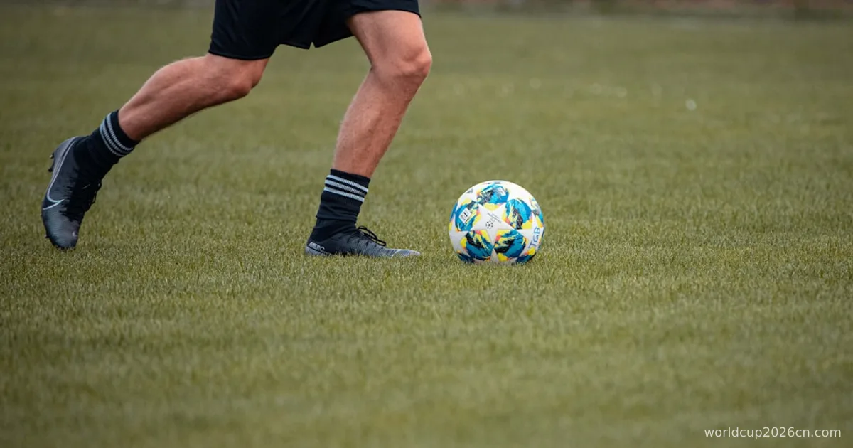 man in black shorts and white and blue soccer ball on green grass field during daytime