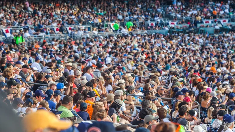 a large crowd of people in a stadium