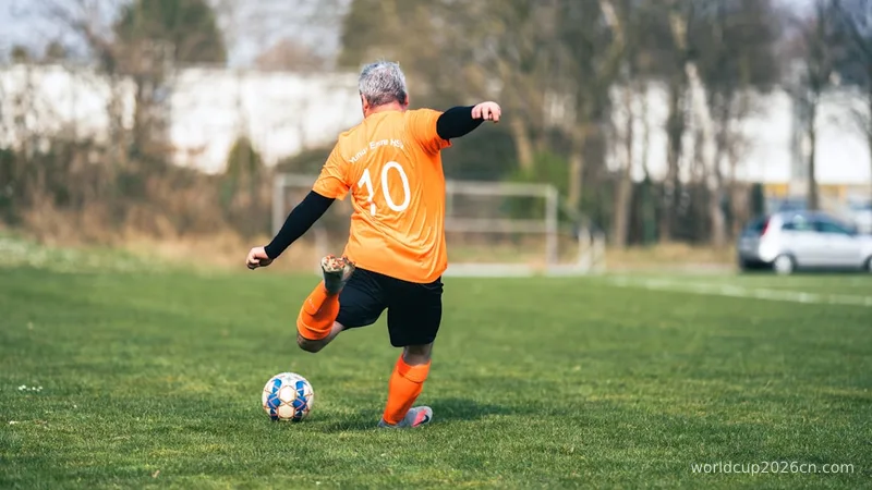 a boy playing football